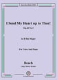 I Send My Heart up to Thee!Op.44 No.3,in B flat Major Vocal Solo & Collections sheet music cover